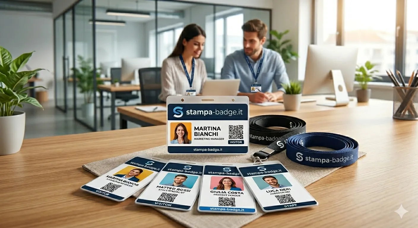 stampa badge aziendali