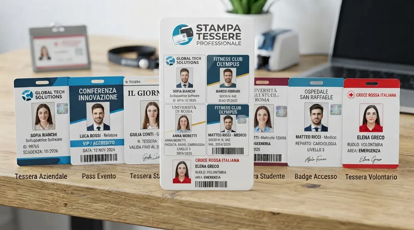 Stampa Tessere personalizzate in pvc